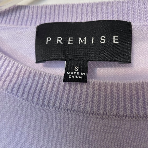 Premise Mauve and Black Striped Women's Sweater - Picture 2 of 9